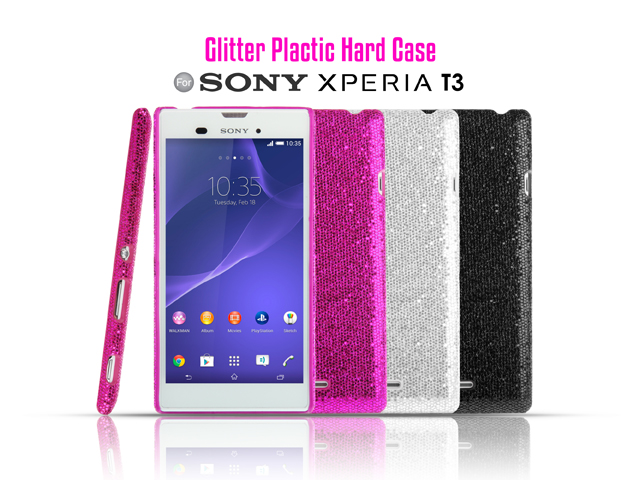 Sony Xperia T3 Glitter Plactic Hard Case