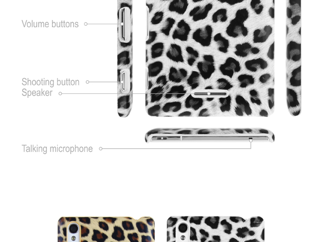 Sony Xperia T3 Leopard Skin Back Case