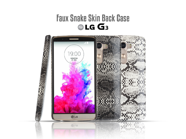 LG G3 Faux Snake Skin Back Case