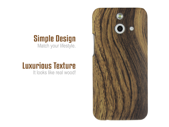HTC One (E8) Woody Patterned Back Case