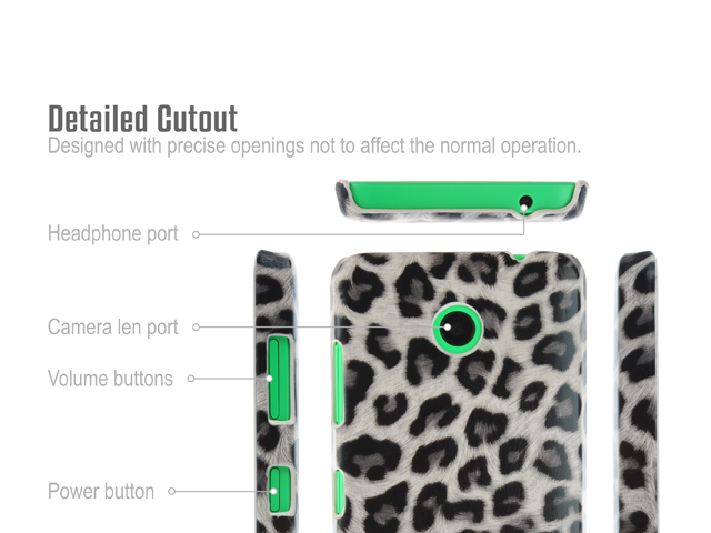 Nokia Lumia 630 Dual SIM Leopard Skin Back Case
