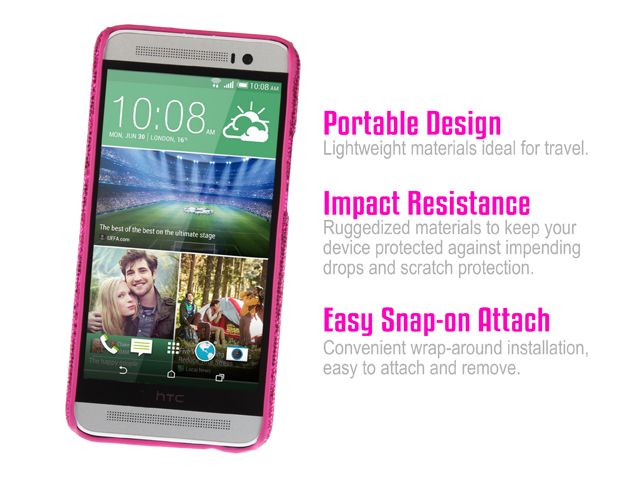 HTC One (E8) Glitter Plactic Hard Case
