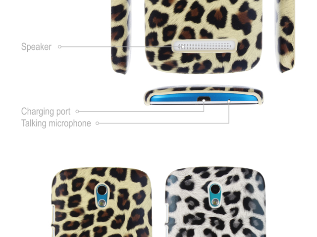 HTC Desire 500 Leopard Skin Back Case