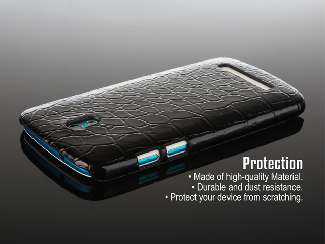 HTC Desire 500 Crocodile Leather Back Case