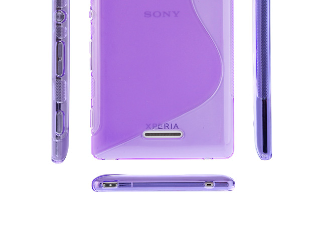 Sony Xperia T3 Wave Plastic Back Case