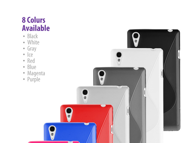 Sony Xperia T3 Wave Plastic Back Case
