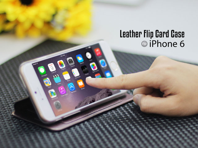 Leather Flip Card Case for iPhone 6 / 6s