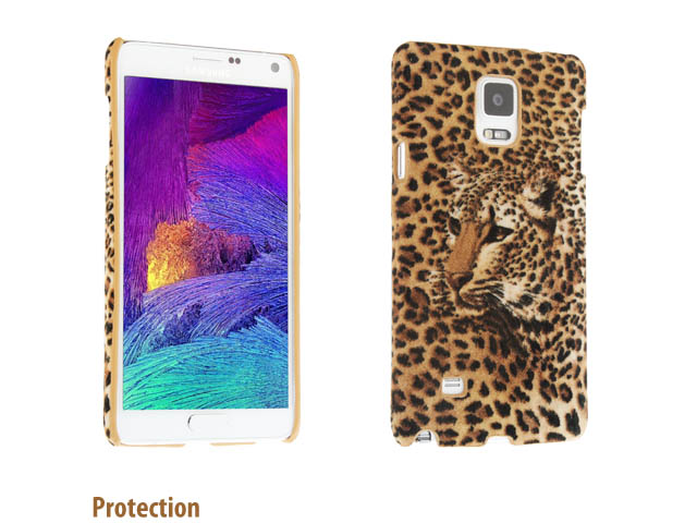 Samsung Galaxy Note 4 Leopard Stripe Suede Case