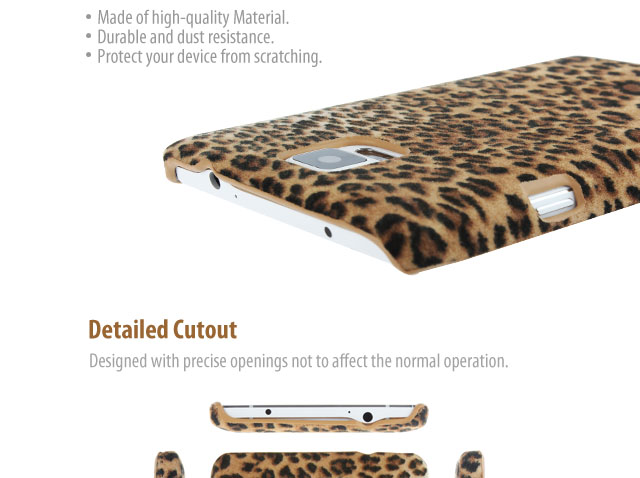 Samsung Galaxy Note 4 Leopard Stripe Suede Case