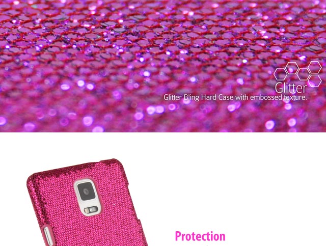 Samsung Galaxy Note 4 Glitter Plactic Hard Case