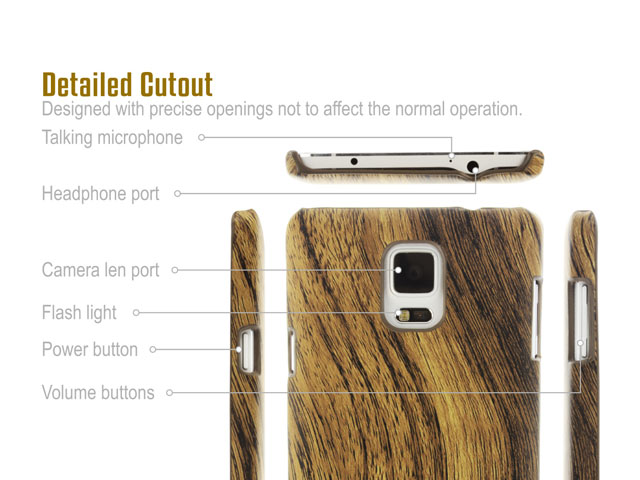 Samsung Galaxy Note 4 Woody Patterned Back Case