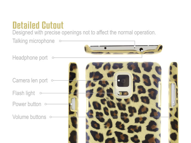 Samsung Galaxy Note 4 Leopard Stripe Back Case