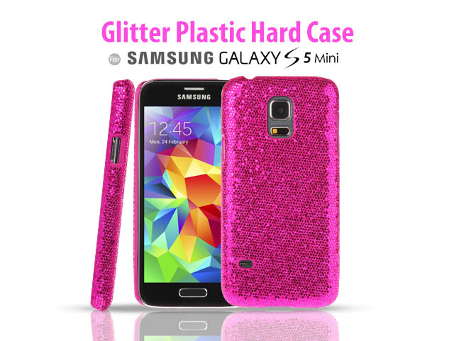 gouden Laatste Rauw Samsung Galaxy S5 mini Glitter Plactic Hard Case