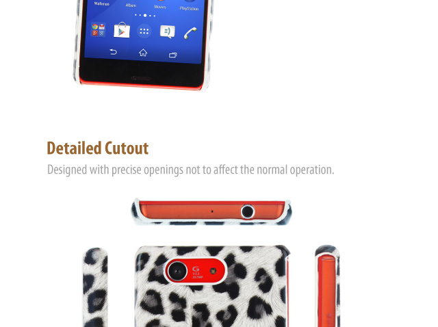 Sony Xperia Z3 Compact Leopard Skin Back Case