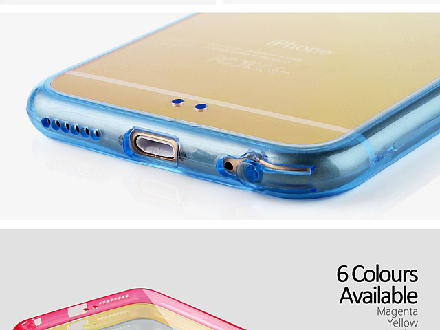 iPhone 6 Plus / 6s Plus Soft Case with Fluorescent Bumper