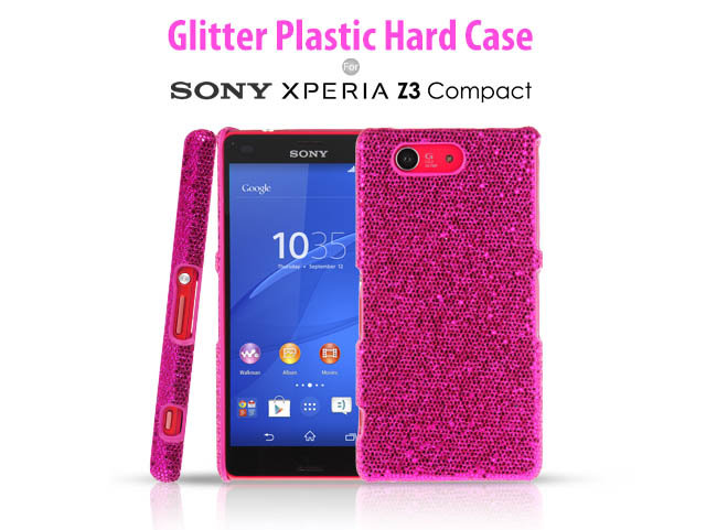 werk Geometrie Afleiden Sony Xperia Z3 Compact Glitter Plactic Hard Case
