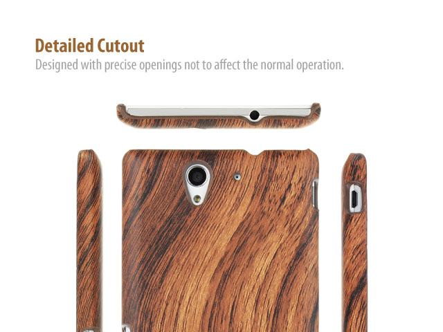 Sony Xperia C3 Woody Patterned Back Case