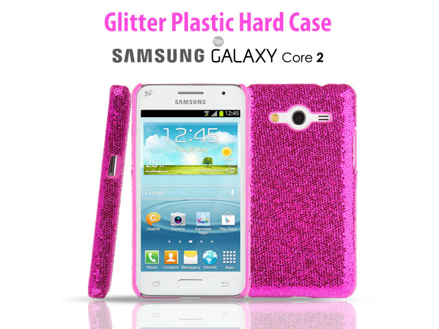 Samsung Galaxy Core 2 Glitter Plactic Hard Case