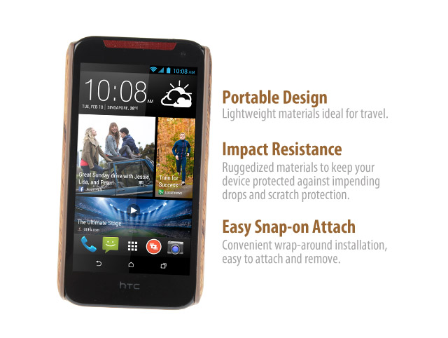 HTC Desire 310 Woody Patterned Back Case