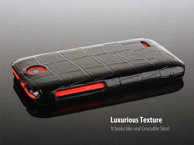 HTC Desire 310 Crocodile Leather Back Case