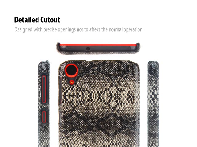 HTC Desire 820 Faux Snake Skin Back Case