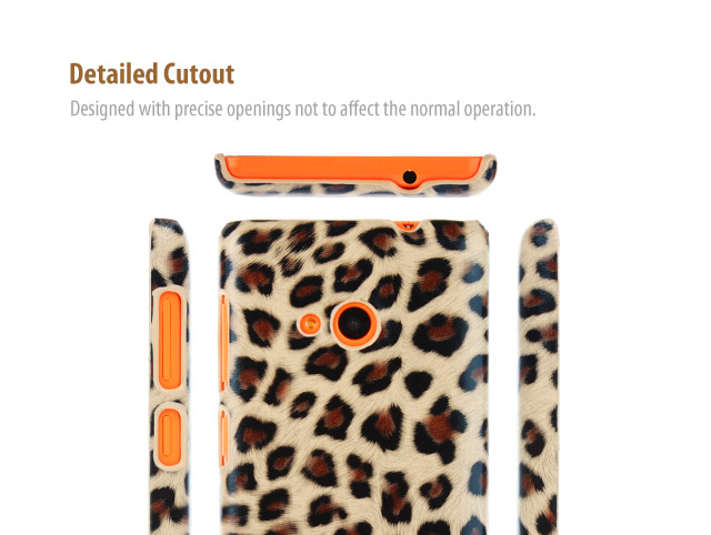 Microsoft Lumia 535 Dual SIM Leopard Skin Back Case