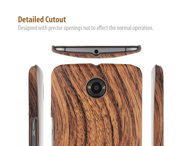 Google Nexus 6 Woody Patterned Back Case