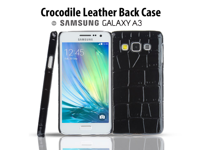 Samsung Galaxy A3 Crocodile Leather Back Case