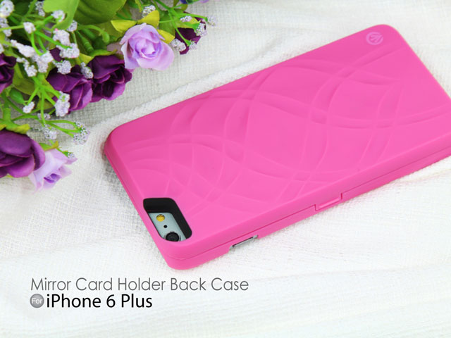 iPhone 6 Plus Mirror Card Holder Back Case