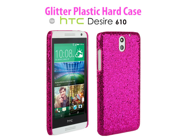 HTC Desire 610 Glitter Plactic Hard Case