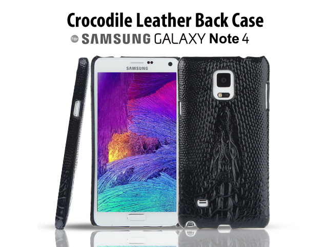 Samsung Galaxy Note 4 Crocodile Leather Back Case