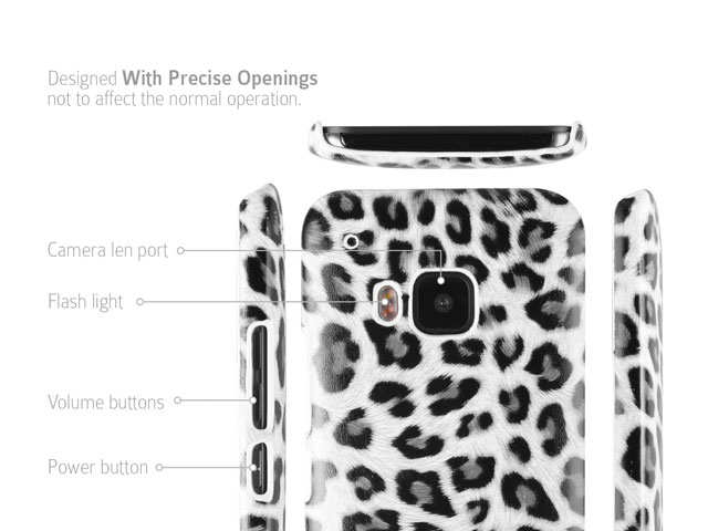 HTC One M9 Leopard Stripe Back Case