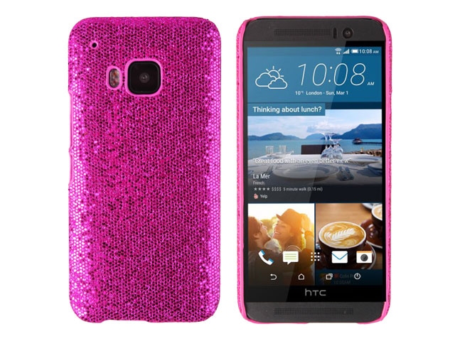 HTC One M9 Glitter Plastic Hard Case