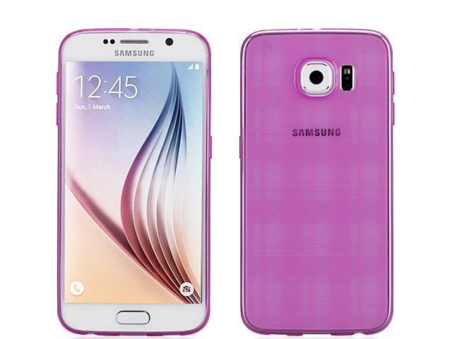 Momax Clear Twist - Checked Pattern Soft Case for Samsung Galaxy S6