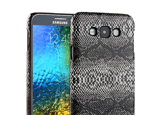 Samsung Galaxy E7 Faux Snake Skin Back Case