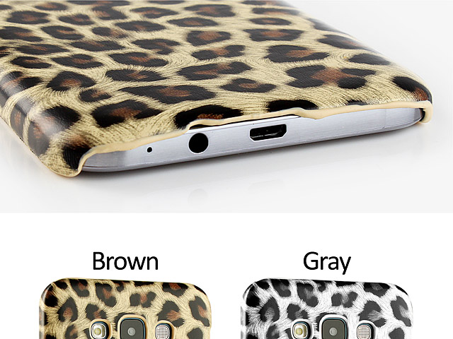Samsung Galaxy E7 Leopard Stripe Back Case