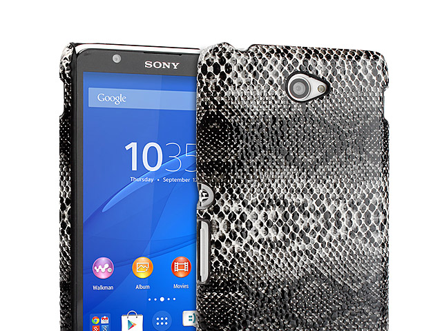 Sony Xperia E4 Faux Snake Skin Back Case