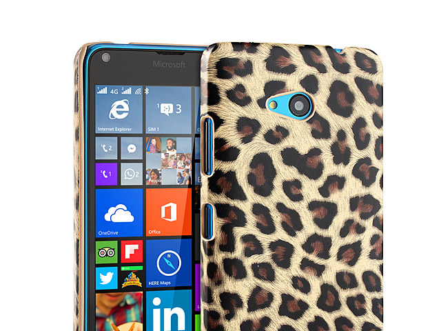 Microsoft Lumia 640 LTE Leopard Stripe Back Case