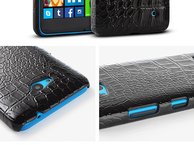 Microsoft Lumia 640 LTE Crocodile Leather Back Case