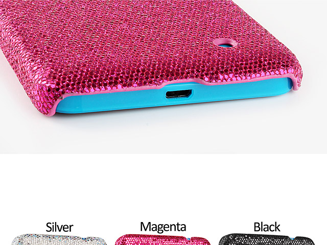 Microsoft Lumia 640 LTE Glitter Plastic Hard Case