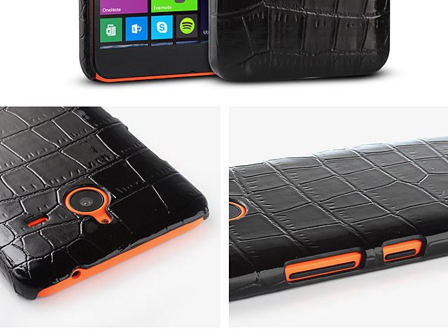 Microsoft Lumia 640 XL Crocodile Leather Back Case