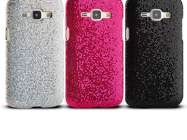 Samsung Galaxy J1 Glitter Plastic Hard Case