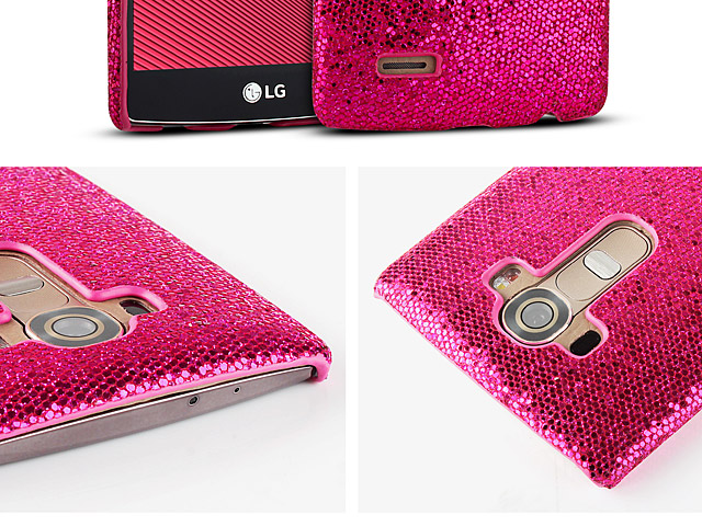 LG G4 Glitter Plastic Hard Case