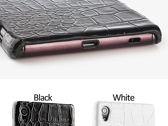 Sony Xperia Z3+ / Z4 Crocodile Leather Back Case