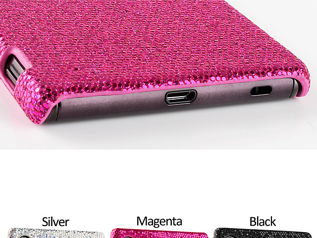 Sony Xperia Z3+ / Z4 Glitter Plastic Hard Case