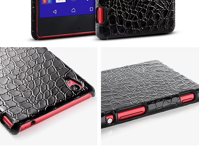 Sony Xperia M4 Aqua Dual Crocodile Leather Back Case