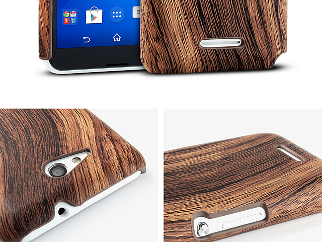 Sony Xperia E4g Woody Patterned Back Case