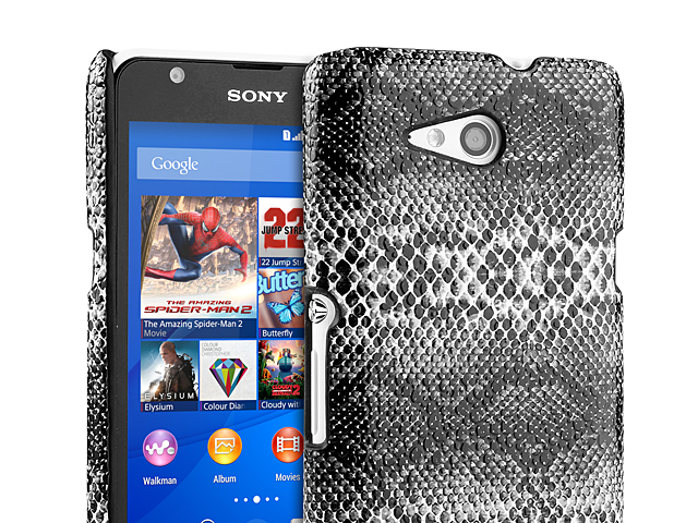 Sony Xperia E4g Faux Snake Skin Back Case