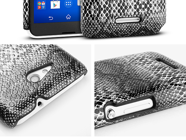 Sony Xperia E4g Faux Snake Skin Back Case