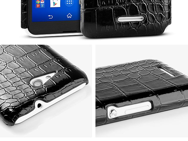 Sony Xperia E4g Crocodile Leather Back Case